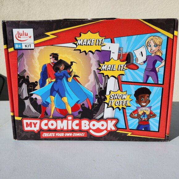 New Lulu Jr. My Comic Book making craft kit writing comicbook Published 6.75" x - Picture 8 of 11